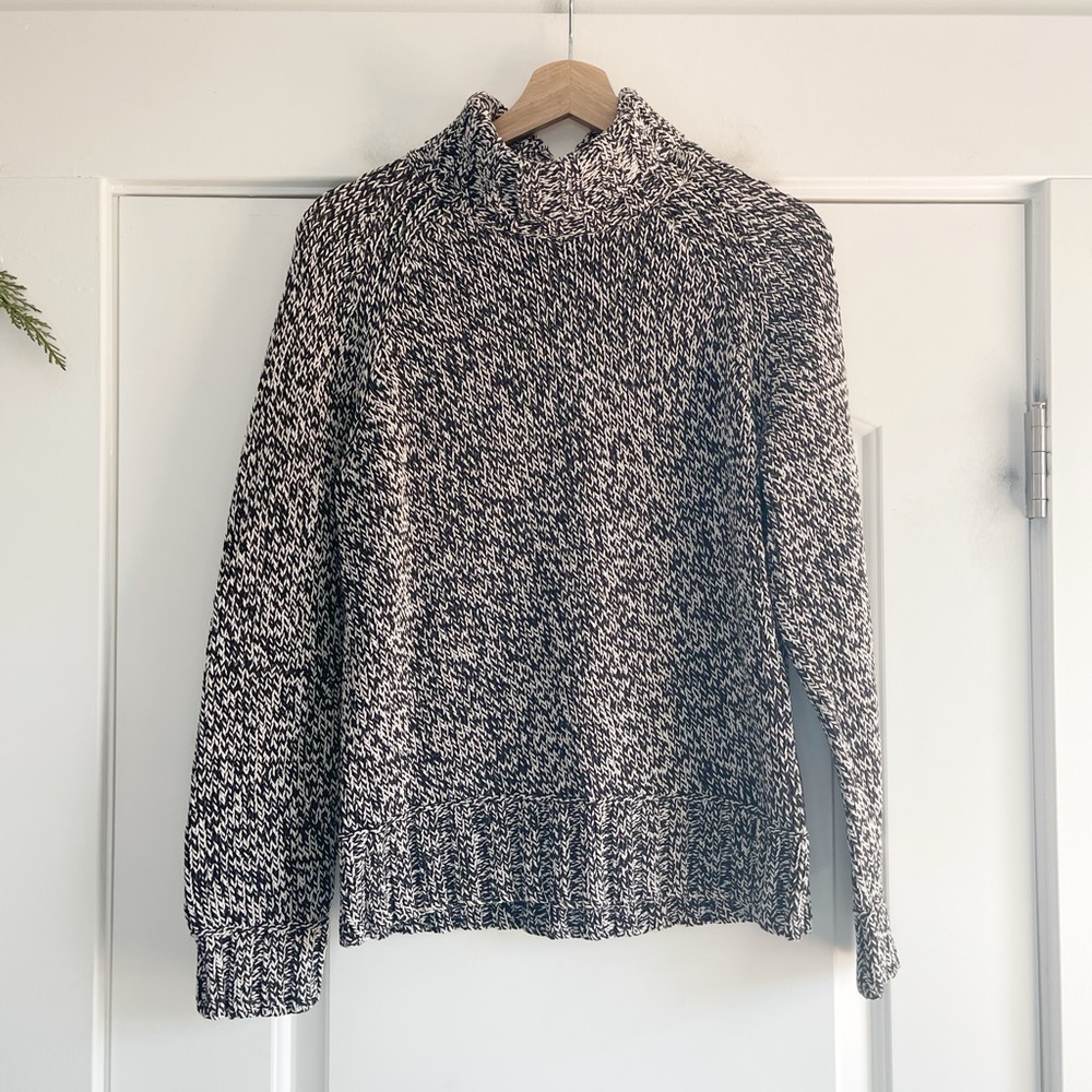 Vintage Liz Claiborne Marled Knit Turtle Neck Sweater - M